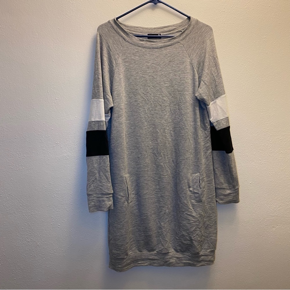 NanaMacs Gray Relaxed Dress Size Medium